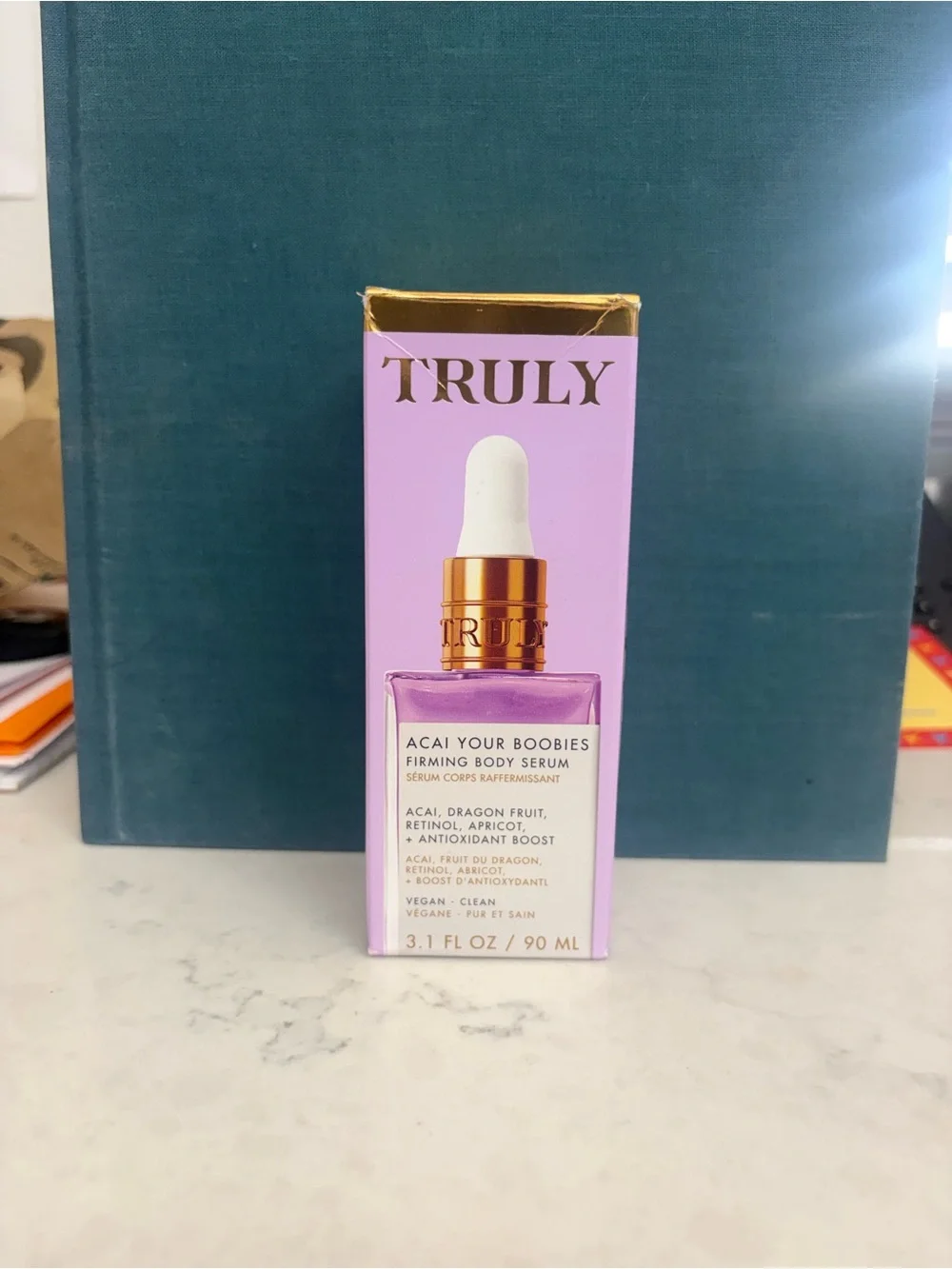 TRULY Acai Your Boobies Firming Body Serum - Purple & Gold